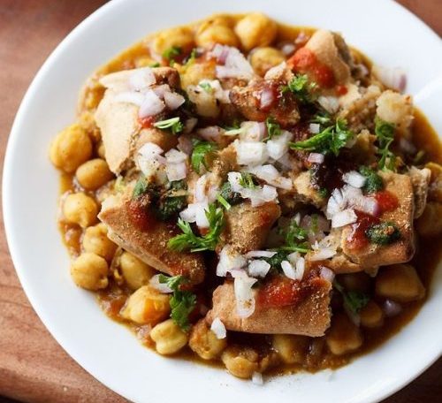 Chole Samosa Chat